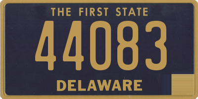 DE license plate 44083