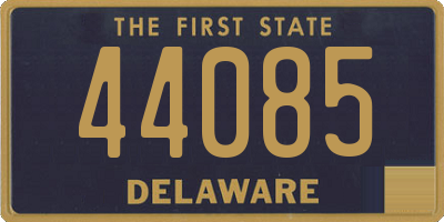 DE license plate 44085