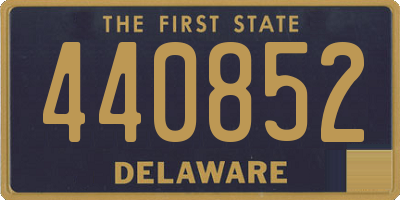 DE license plate 440852