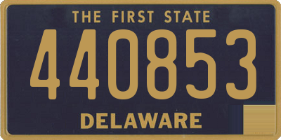 DE license plate 440853