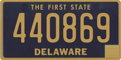 DE license plate 440869