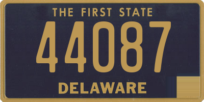 DE license plate 44087