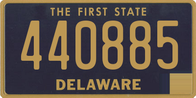 DE license plate 440885