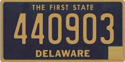 DE license plate 440903