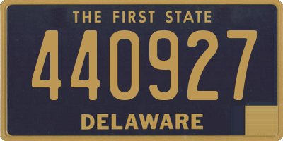 DE license plate 440927
