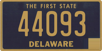 DE license plate 44093