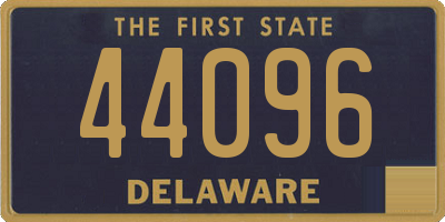 DE license plate 44096