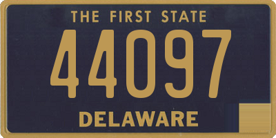 DE license plate 44097