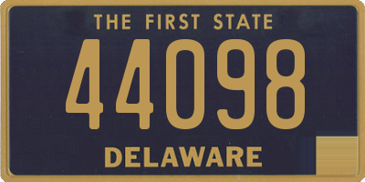 DE license plate 44098