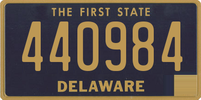 DE license plate 440984