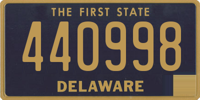 DE license plate 440998