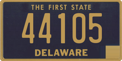 DE license plate 44105