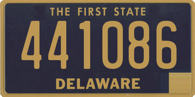 DE license plate 441086