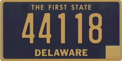 DE license plate 44118