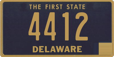 DE license plate 4412