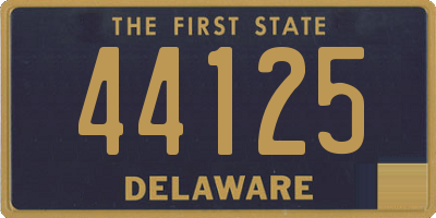 DE license plate 44125