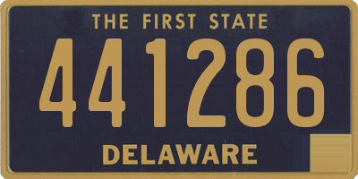 DE license plate 441286