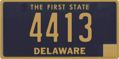 DE license plate 4413