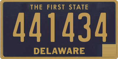 DE license plate 441434