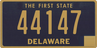 DE license plate 44147