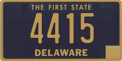 DE license plate 4415