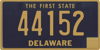 DE license plate 44152