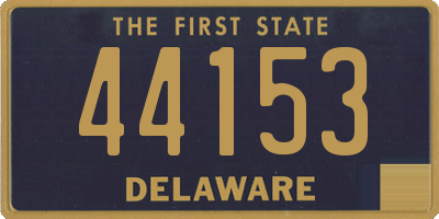 DE license plate 44153