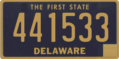 DE license plate 441533