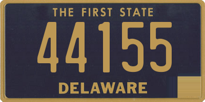 DE license plate 44155