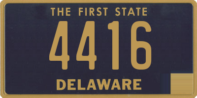 DE license plate 4416