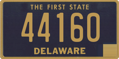 DE license plate 44160