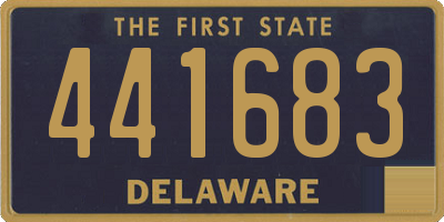 DE license plate 441683