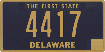 DE license plate 4417