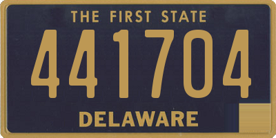 DE license plate 441704