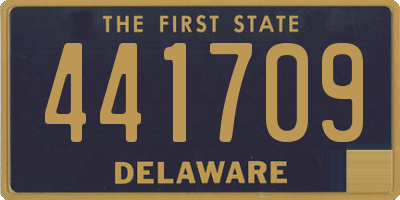 DE license plate 441709