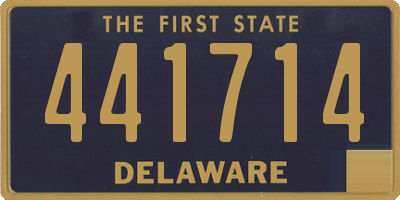 DE license plate 441714