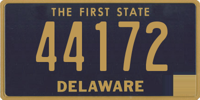 DE license plate 44172