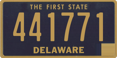 DE license plate 441771