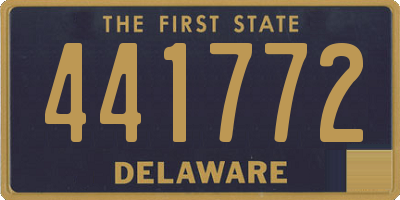 DE license plate 441772