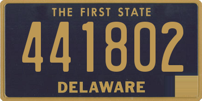 DE license plate 441802