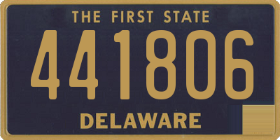 DE license plate 441806