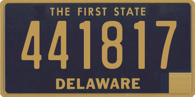 DE license plate 441817