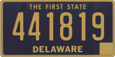 DE license plate 441819