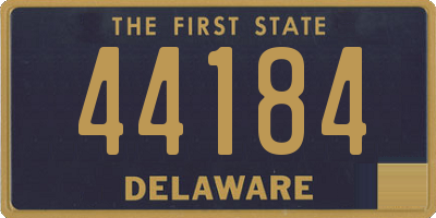 DE license plate 44184