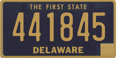 DE license plate 441845