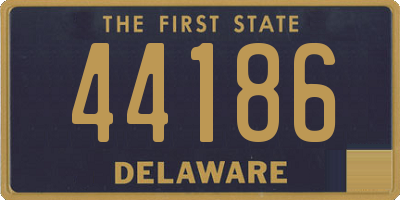 DE license plate 44186