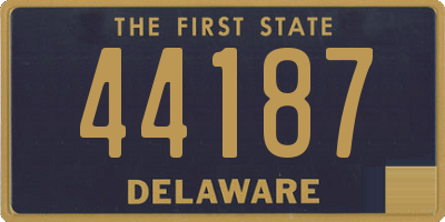 DE license plate 44187