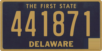 DE license plate 441871