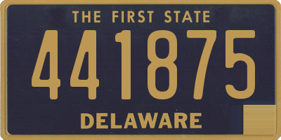 DE license plate 441875