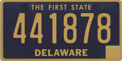 DE license plate 441878